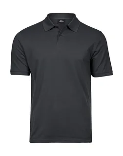 Tee Jays Zware piquépolo in Dark Grey, voorkant