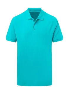 SG Cotton Polo Men in Turquoise, voorkant