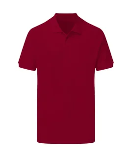 SG Cotton Polo Men in Burgundy, voorkant