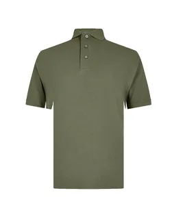 Kustom Kit Classic Fit Cotton Klassic Superwash® 60° Polo in Camo Green, voorkant