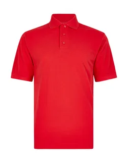 Kustom Kit Classic Fit Cotton Klassic Superwash® 60° Polo in Tomato Red, voorkant