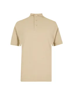 Kustom Kit Classic Fit Cotton Klassic Superwash® 60° Polo in Sand, voorkant