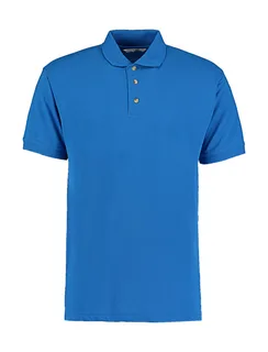 Kustom Kit Classic Fit Workwear Polo Superwash® 60º in Electric Blue, voorkant