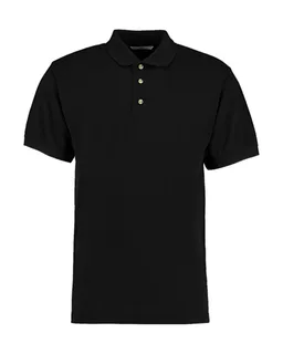 Kustom Kit Classic Fit Workwear Polo Superwash® 60º in Black, voorkant