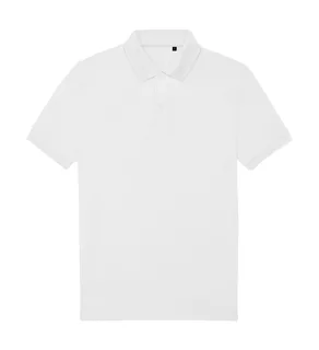 B&C My Eco Polo 65/35 in White, voorkant