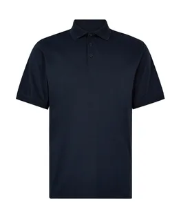 Kustom Kit Regular Fit Superwash® 60º Jersey Polo in Navy, voorkant