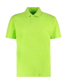 Kustom Kit Heren Workforce polo, regular fit in Lime, voorkant