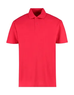Kustom Kit Heren Workforce polo, regular fit in Red, voorkant