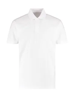 Kustom Kit Heren Workforce polo, regular fit in White, voorkant