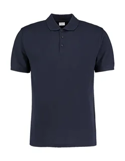 Kustom Kit Klassic Slim Fit Polo Superwash® 60º in Navy, voorkant