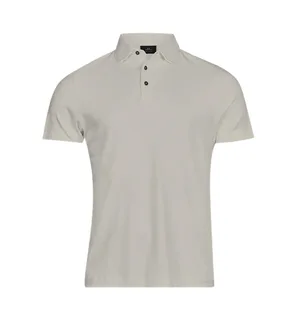 Tee Jays Polo van pimakatoen in Cement, voorkant