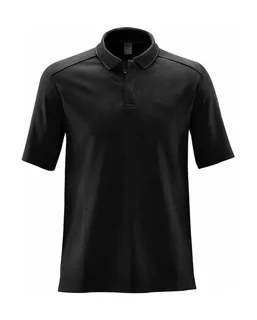 Stormtech Endurance HD Polo in Black/Dolphin, voorkant