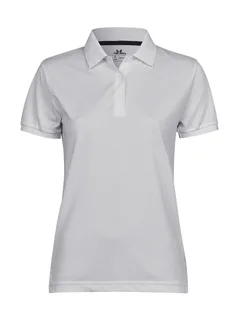 Tee Jays Dames Club polo in White, voorkant