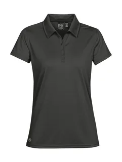 Stormtech Dames Eclipse H2X-DRY polo in Carbon, voorkant