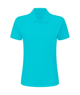 SG Cotton Polo Women in Turquoise, voorkant