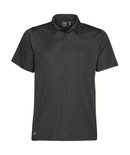 Stormtech Heren Eclipse H2X-DRY polo in Carbon, voorkant