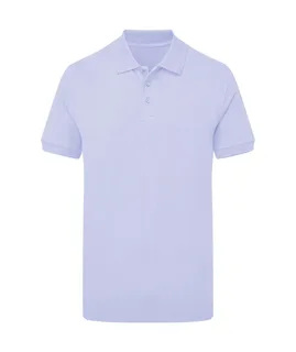 SG Signature Tagless Polo Stretch Men in Blue Water, voorkant