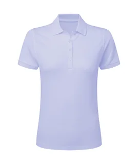 SG Signature Tagless stretch polo women's in Blue Water, voorkant