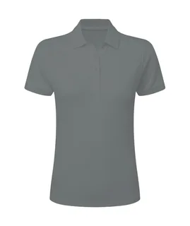 SG Signature Tagless stretch polo women's in Grey, voorkant