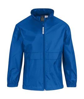 B&C Kids' windbreaker in Royal Blue, voorkant