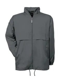 B&C Windbreaker in Dark Grey, voorkant