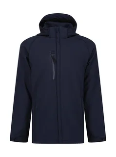 Regatta Professional Repeller gevoerde softshell met capuchon in Navy, voorkant