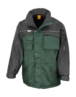Result Work-Guard Heavy Duty combijack in Bottle/Black, voorkant