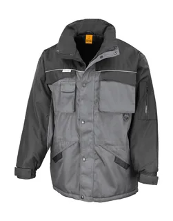 Result Work-Guard Heavy Duty combijack in Grey/Black, voorkant