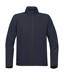 Stormtech Orbiter softshell jack in Navy/Carbon, voorkant
