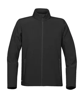 Stormtech Orbiter softshell jack in Black/Carbon, voorkant