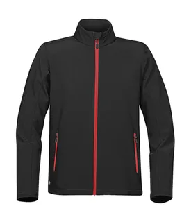 Stormtech Orbiter softshell jack in Black/Bright Red, voorkant