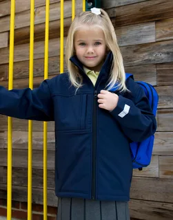 Result Kinder klassiek softshell jack – foto 1