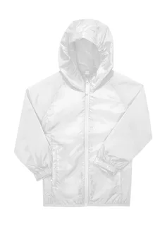 B&C #Reset Windbreaker /kids in White, voorkant