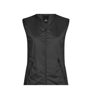 Tee Jays Dames PureLite bodywarmer in Black, voorkant