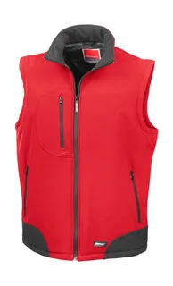 Result Softshell Bodywarmer in Red/Black, voorkant