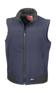 Result Softshell Bodywarmer in Navy/Black, voorkant