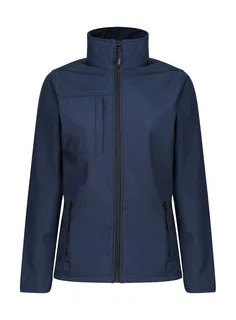 Regatta Professional Dames Octagon II softshell in Navy/Seal Grey, voorkant