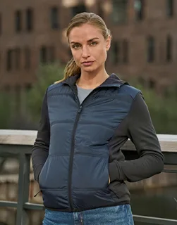 Tee Jays Dames Hybrid-Stretch jack met capuchon – foto 1