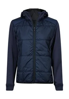 Tee Jays Dames Hybrid-Stretch jack met capuchon in Navy/Navy, voorkant