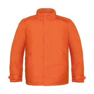B&C Heren zwaar jack in Orange, voorkant