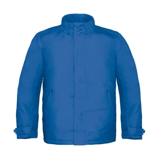 B&C Heren zwaar jack in Royal Blue, voorkant