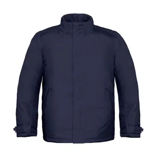 B&C Heren zwaar jack in Navy, voorkant