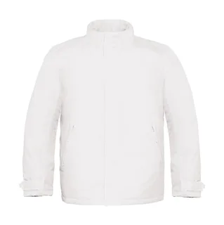 B&C Heren zwaar jack in White, voorkant