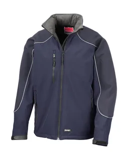 Result Work-Guard Ice Fell softshell jack met capuchon in Navy/Navy, voorkant
