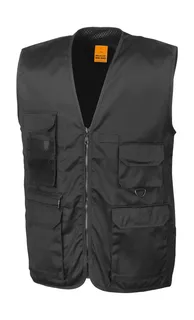 Result Work-Guard Safari bodywarmer in Black, voorkant