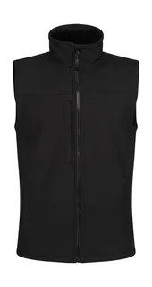 Regatta Professional Flux softshell bodywarmer in Black/Black, voorkant