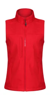 Regatta Professional Women's Flux softshell bodywarmer in Classic Red, voorkant