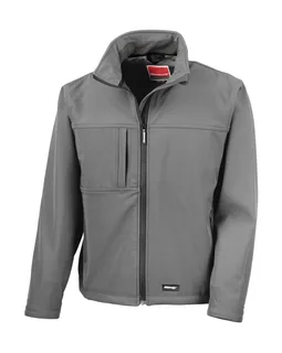 Result Klassiek softshell jack in Grey, voorkant
