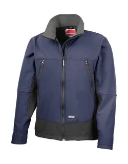 Result Activity softshell jack in Navy/Black, voorkant