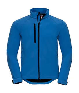 Russell Heren softshell jack in Azure, voorkant